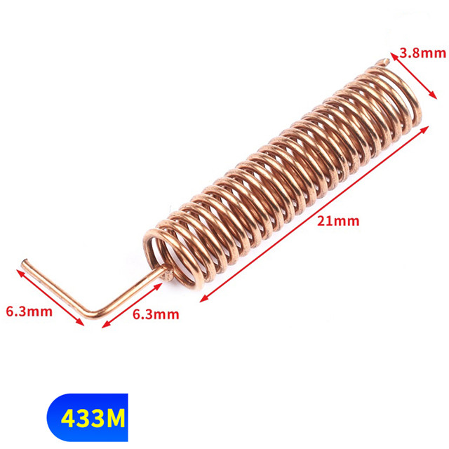 10 Antennes Hélicoïdales 433MHz - Pour Arduino, Raspberry Pi, Modules RF