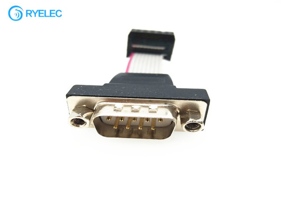 Assemblée plate périodique D - sous mâle de câble plat RS232 de Pin DB9 9 à la femelle de Pin d'IDC 10 fournisseur