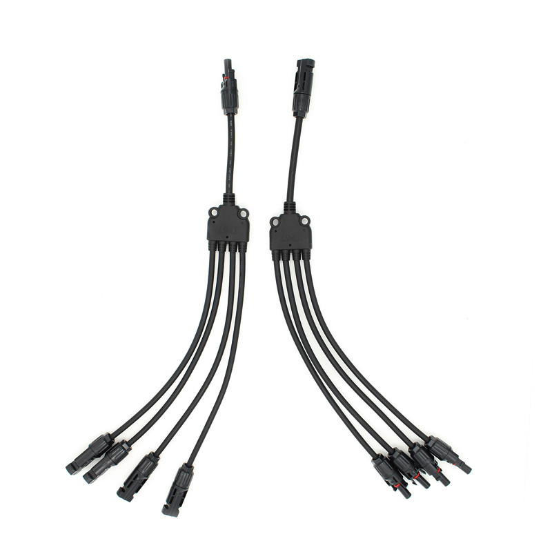 Type photovoltaïque solaire cinq parallèle du cable connecteur Y d'adaptateur du panneau MC4 de prise de manière