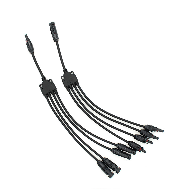 Type photovoltaïque solaire cinq parallèle du cable connecteur Y d'adaptateur du panneau MC4 de prise de manière