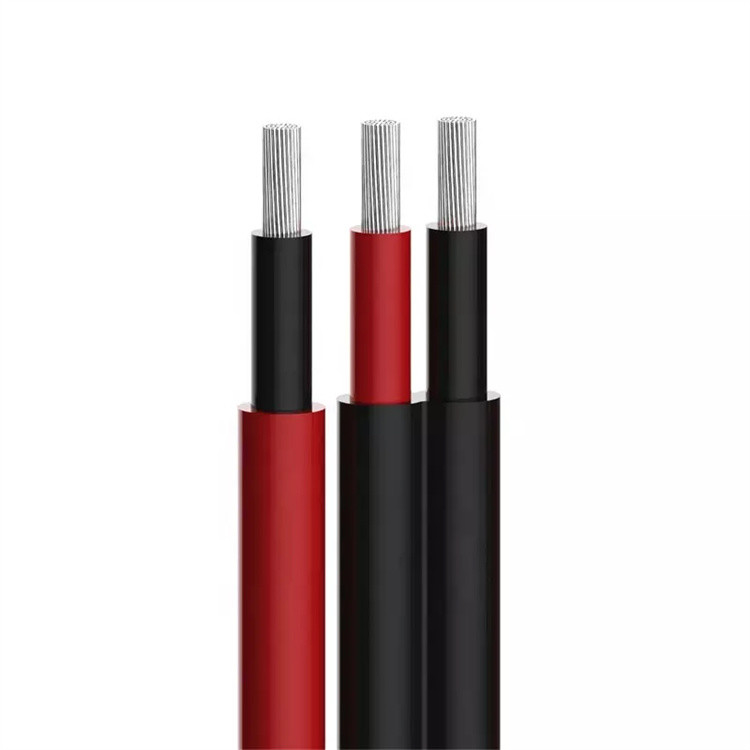 Imperméabilisez 2 tension solaire du câble 16mm2 de C.C picovolte de noyau la basse pour la station de panneau de puissance