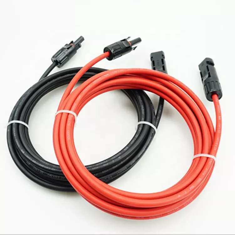 T4 la batterie picovolte solaire câblent tension 4mm antipoussière de 6mm la basse