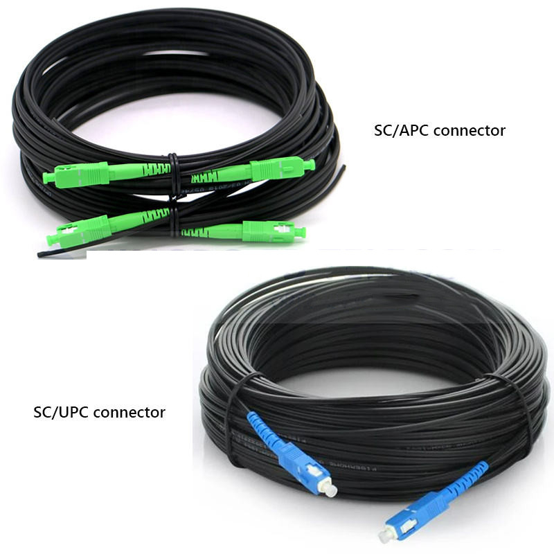 Corde de correction optique extérieure de fibre du câble d'interface du pullover FTTH de SC/UPC SC/APC G657A