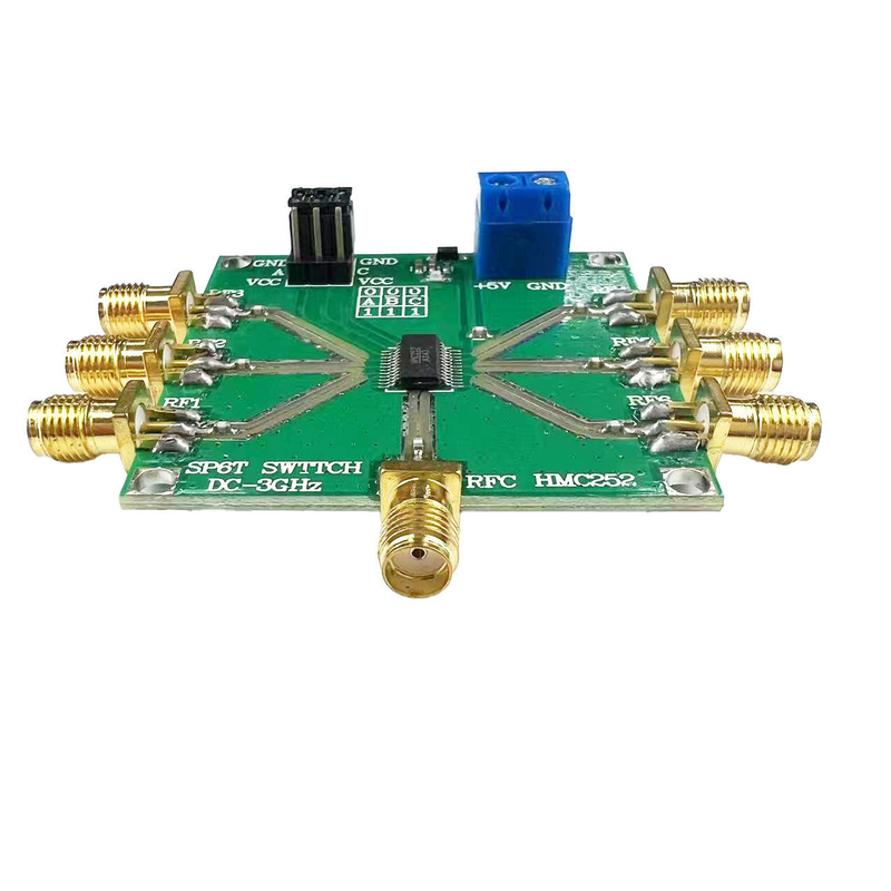 Assemblage de carte de circuit imprimé pour contrôleur de moteur HMC252 DC-3GHz RF non compétitif clé SP6T clé RF CATV/DBS MMDS pour 3V-5