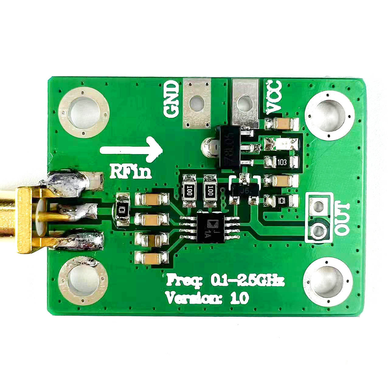 AD8313 Détecteur logarithmique -72dBm -2dBm 0,1-2,5GHz RF Power Analyzer Board 7-15V Power Microwave Radio Detection Module