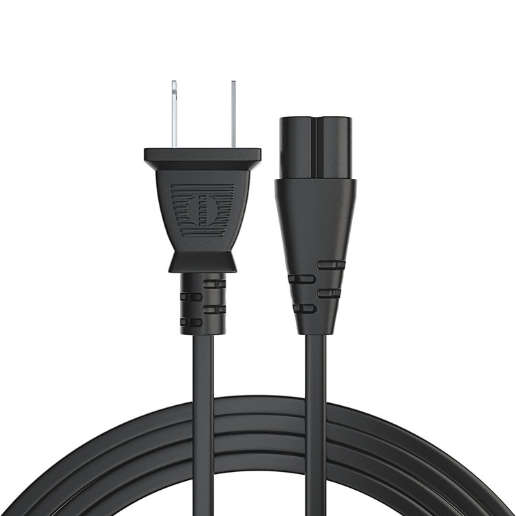 RY 12 pieds câble électrique 2 Prong Ac prise murale 2 fente LED LCD