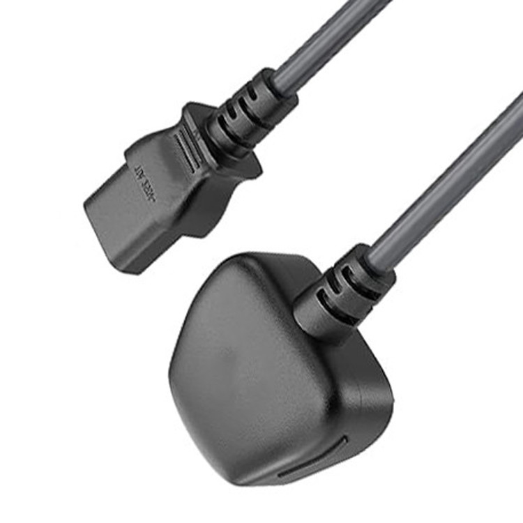 RY C13 vers le Royaume-Uni Cordon électrique Bs1363 18awg 250v Longueur pour la plupart des ordinateurs Imprimantes et autres appareils