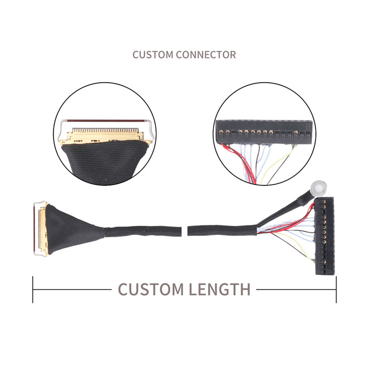 Personnaliser différents types de câbles coaxial à hauteur de 0,5 mm