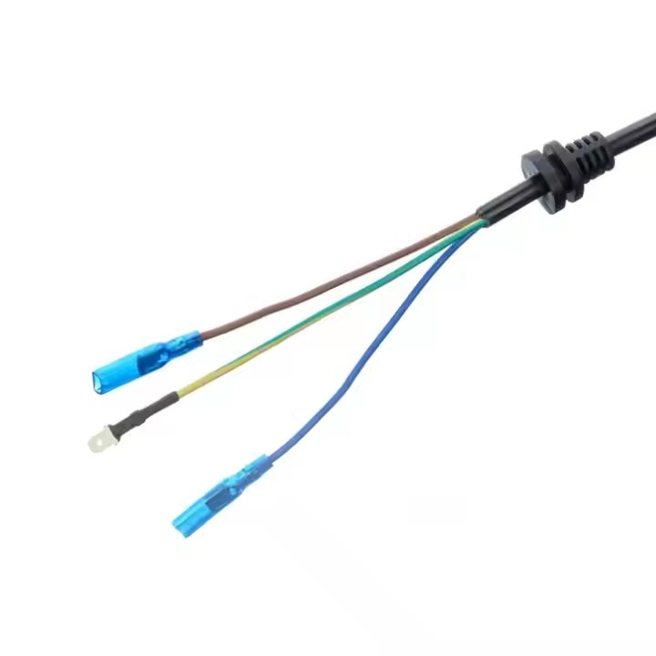 ETL certifié 3 cœurs de cuivre SJTW 10/12/14 Awg 3 fils isolés en PVC à 3 branches Nema 5-15p à bout nu câbles d'alimentation CA