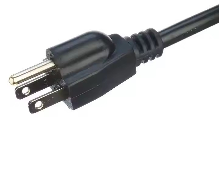 ETL certifié 3 cœurs de cuivre SJTW 10/12/14 Awg 3 fils isolés en PVC à 3 branches Nema 5-15p à bout nu câbles d'alimentation CA