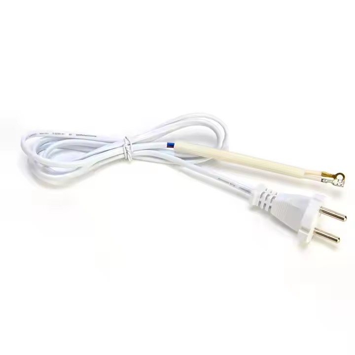 Vente à chaud 2 broches 220v 16a fil tressé câble électrique câble LED lampe E27 DC cuivre câble d'alimentation Karachi pour le fer au Pakistan