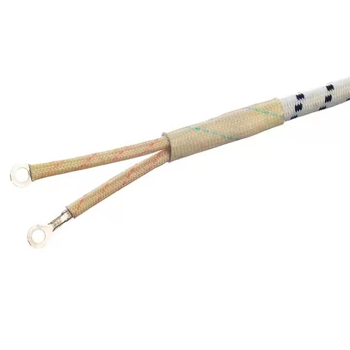 Vente à chaud 2 broches 220v 16a fil tressé câble électrique câble LED lampe E27 DC cuivre câble d'alimentation Karachi pour le fer au Pakistan