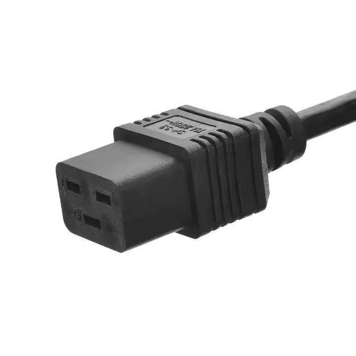 Iec-60320 3 Prong H05vv - F 3G 0,75 connecteur C19 à C20 connecteur conducteur de cuivre câble de câble d'alimentation pour appareil électroménager