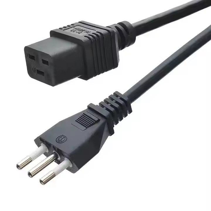 Iec-60320 3 Prong H05vv - F 3G 0,75 connecteur C19 à C20 connecteur conducteur de cuivre câble de câble d'alimentation pour appareil électroménager
