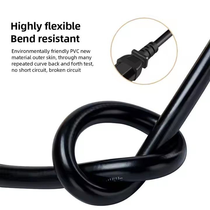 ETL UL817/CSA C22.2 SJT 3X14 à 10AWG 3 broches US Black Power Cord Extension Cordes d'extension américaines industrielles pour l'éclairage