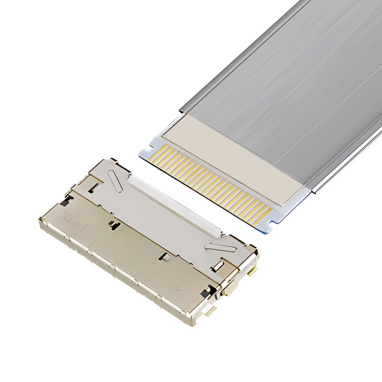 0.5mm Pitch entièrement protégé câble Fpc haute vitesse verrouillage automatique horizontal Mate IPEX 20952-024E-02