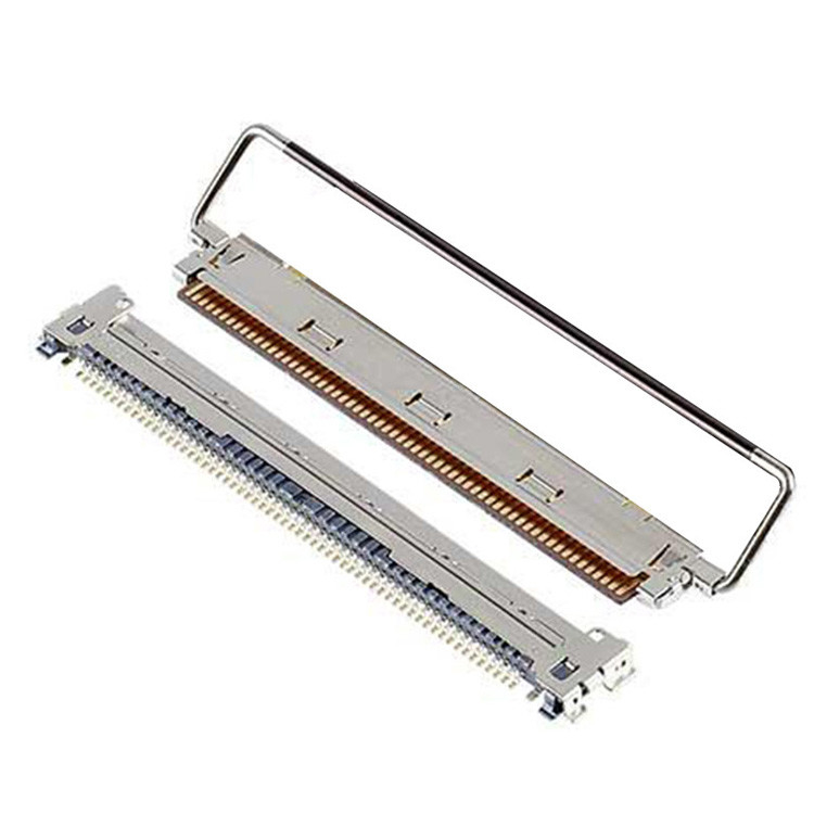 Fabrique 60P IPEX CABLINE-CAF 20858-060T-01 0,4 mm d'envergure type de couplage horizontal FPC connecteur de prise avec verrou mécanique