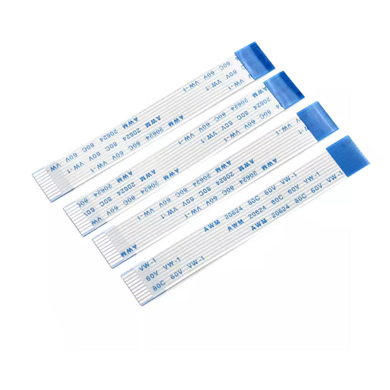 Ffc / Fpc câble plat flexible Awm 20624 80c 60v Vw-1 0,5 mm 1,0 mm 6pin/8p/5p-20pin Circuits du conseil d'administration Fpc/Ffc Harnais de fil