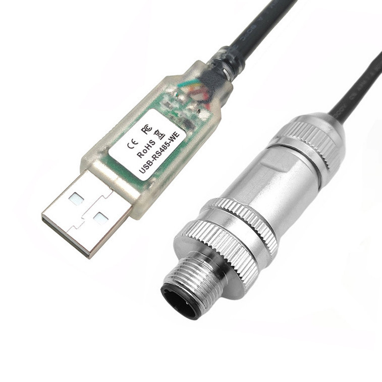 Connecteur dédié à robot industriel USB à câble série RS485 à M12 Connecteur métallique à tête imperméable mâle et femelle
