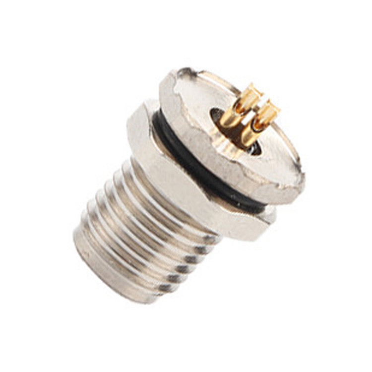 M5 Code-A 4Pin Panneau de connecteur industriel circulaire imperméable à l'eau Flange PCB