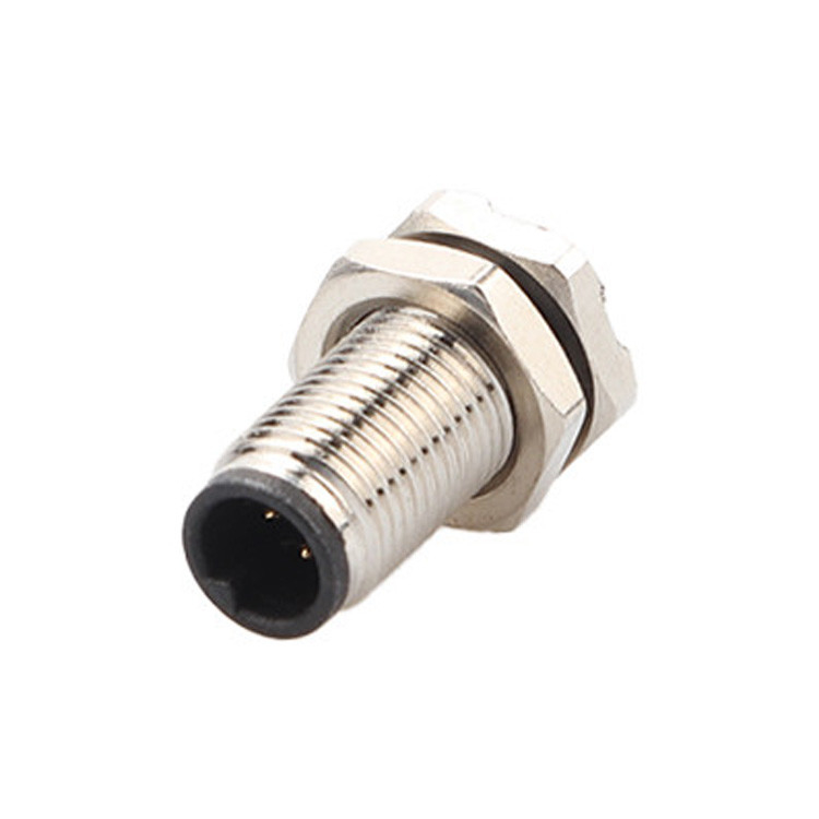 Connecteur circulaire d'usine M5 Code-A Série imperméable à l'eau Panneau Flange PCB mâle Socket Support 3-Core Et 4-Core