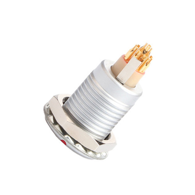 Série B Z5 14 broches avec pin de mise à la terre fixation interne poussez tirer auto-verrouillage connecteur