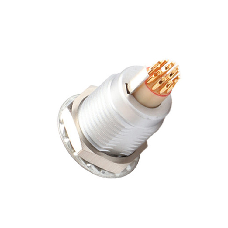 Série B Z5 14 broches avec pin de mise à la terre fixation interne poussez tirer auto-verrouillage connecteur