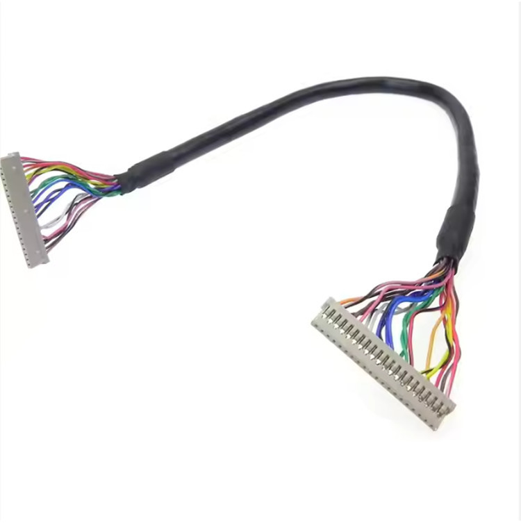 20 câble d'affichage de Pin  DF19G-20S-1C BLD2-20 1.0mm Lvds 2 à Pin Jst Sh1.0 des rangées 2*10