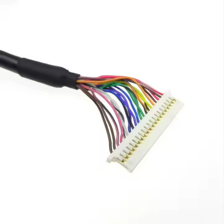 20 câble d'affichage de Pin  DF19G-20S-1C BLD2-20 1.0mm Lvds 2 à Pin Jst Sh1.0 des rangées 2*10