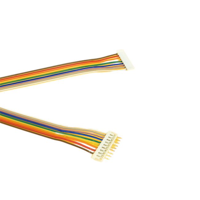 Câble plat plat électronique d'arc-en-ciel, câble plat de connecteur de connecteur de lancement de 2.0mm