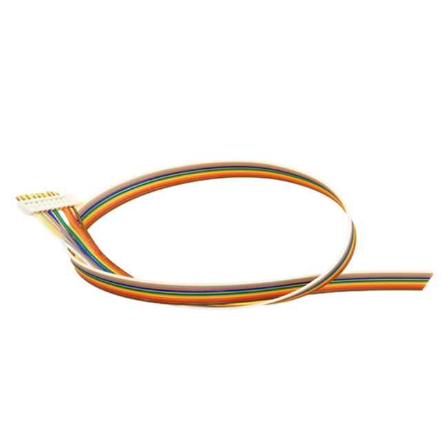 Câble plat plat électronique d'arc-en-ciel, câble plat de connecteur de connecteur de lancement de 2.0mm