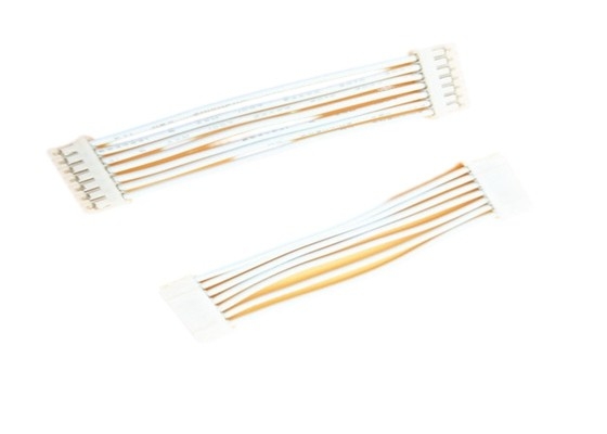 Harnais fait sur commande blanc du fil UL1007 chaque connecteur femelle du côté PHR-7 Pa66 pH 2.0mm