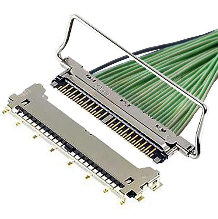 CABLINE-CX II Cable à 40 broches sans couvercle, avec connecteur LVDS à 40 broches 20978-040T-01, A40 avec inclinaison et horizon de 0,25 mm