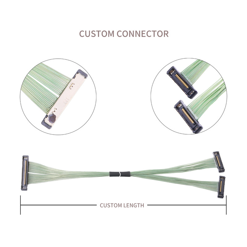 I-Pex câble ss 35P Micro câble coaxial 20380-035t-06 Lvds connecteur 0,4 mm