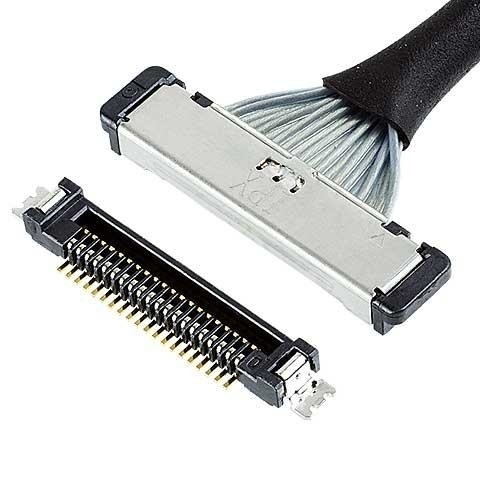 CABLINE SS Micro câble coaxial 20380 50P connecteur I-PEX 20380-050T-06 Lvds 0,4 mm de hauteur
