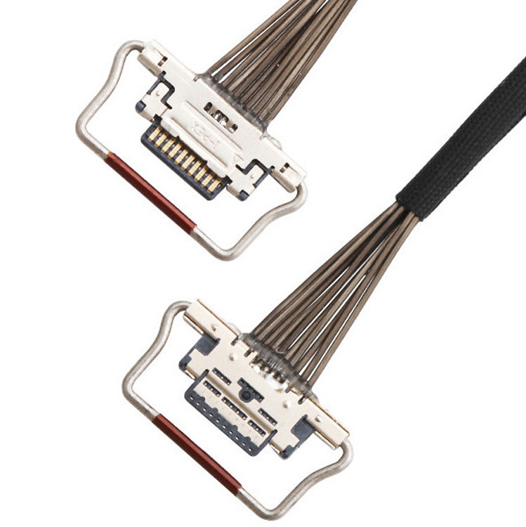 Fabrique 10 broches Micro câble coaxial 0,4 mm Pitch 20633-310T-01S Lvds Pour la caméra thermique