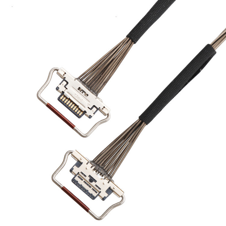 Fabrique 10 broches Micro câble coaxial 0,4 mm Pitch 20633-310T-01S Lvds Pour la caméra thermique