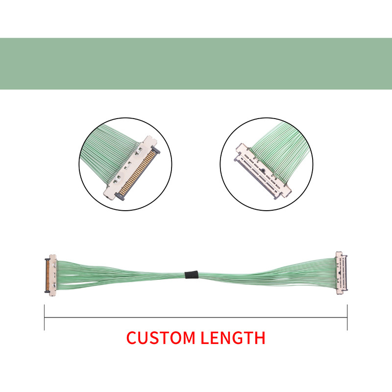 Borne micro 40 Pin Slim Plug Design du câble coaxial de liaison USL20-30SS-010-C 30 de lancement de KEL 0.4mm