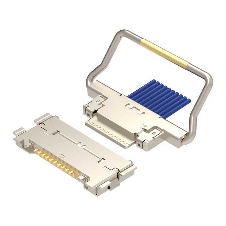 CABLINE-CA 10p 20633-310T-01S Connecteur micro-coaxial avec prise de verrouillage mécanique