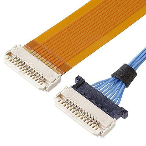 Cable connecteur coaxial de Lvds pour le lancement 6 Pin Fpc du moniteur DW-5 20598-006T-02 0.5mm d'affichage à cristaux liquides