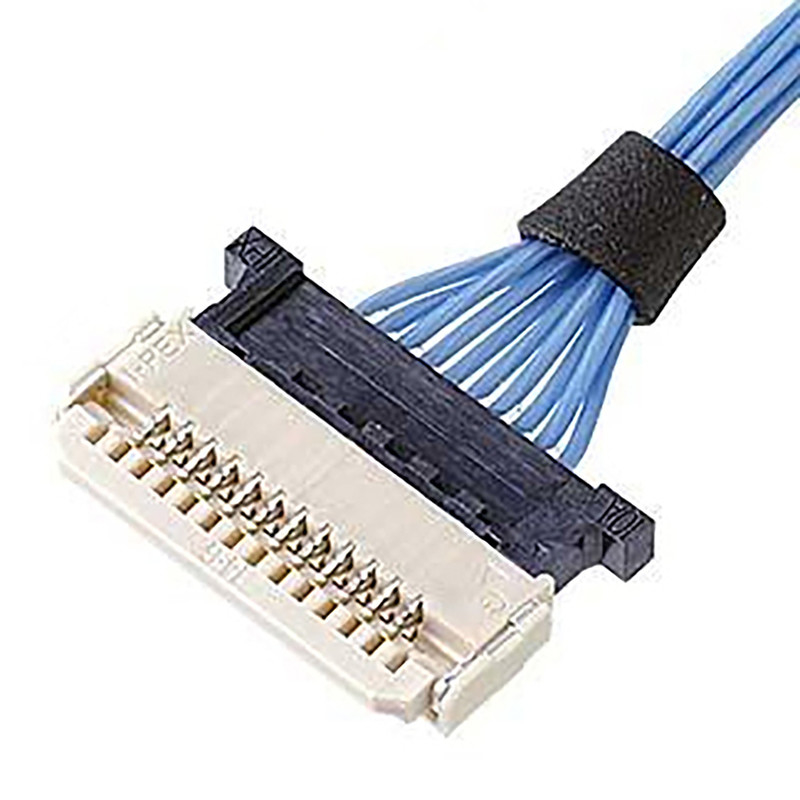 Pin micro horizontal de la prise 8 de récipient du lancement DW-5 20598-008T-02 du câble coaxial de liaison 0.5mm d'Ipex