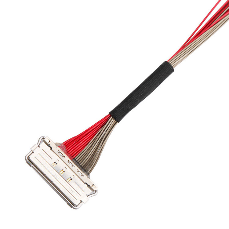 Fabrique personnalisée I-PEX 20679-020T-01 0,4 mm de hauteur 20 broches LVDS câble coaxial 220 mm