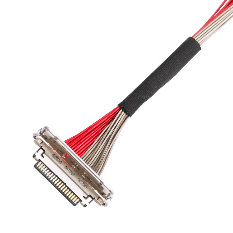Fabrique personnalisée I-PEX 20679-020T-01 0,4 mm de hauteur 20 broches LVDS câble coaxial 220 mm