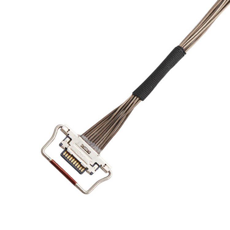 10 épingles EDP I-PEX câble LVDS coaxial 0,4 mm de hauteur de contact 20633-310T-01S 38AWG