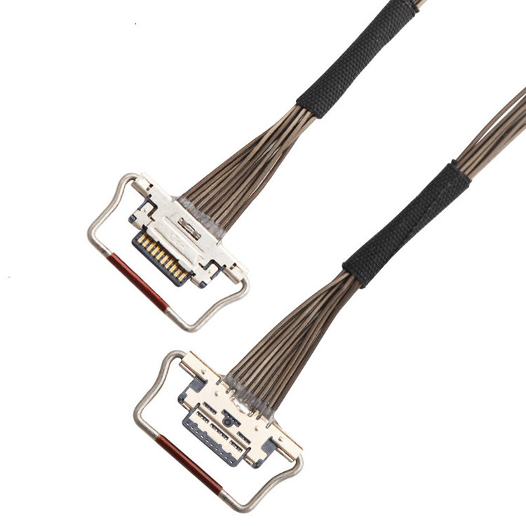 10 épingles EDP I-PEX câble LVDS coaxial 0,4 mm de hauteur de contact 20633-310T-01S 38AWG