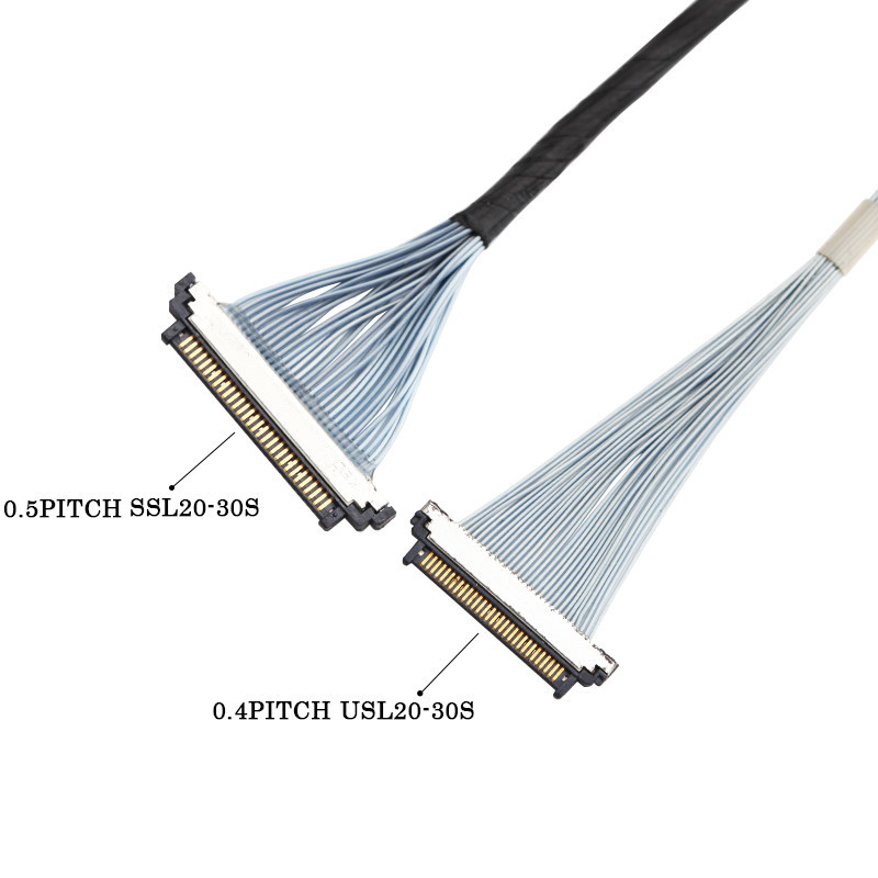 I-Pex 20453-230T-03 à Kel SSL20-30S câble micro coaxiale 30P assemblage de câble Lvds Edp