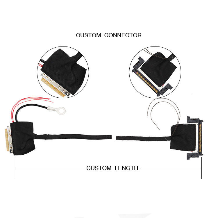 Borne 88441-40 du câble équipé de 32AWG LVDS 40 à 50 Pin JAE F1-RE51HL