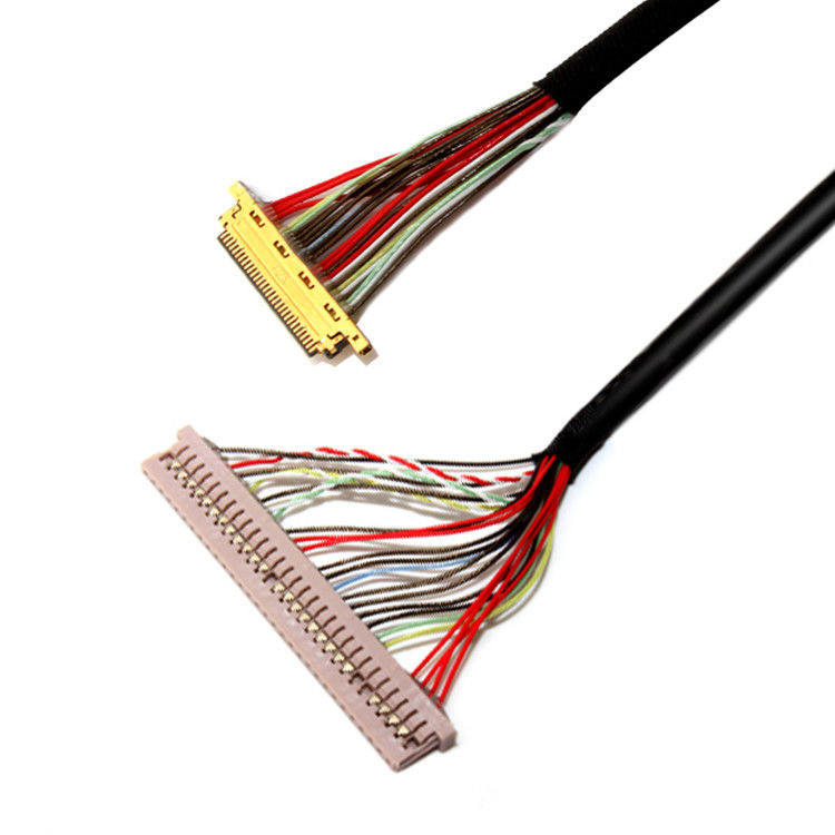 Cable LVDS pour moniteur LCD de 30 broches à 30 broches I PEX 20453 20633 avec une hauteur de 0,4 mm / 1,25 mm