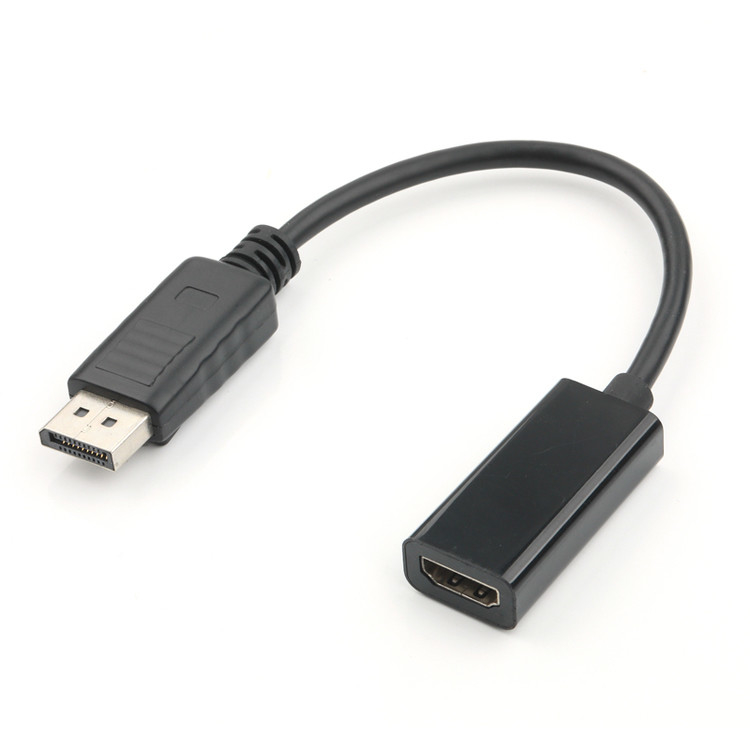 Adaptateur DP mâle à HDMI femelle Transmission de signal industriel HD, prise en charge 4K 8K