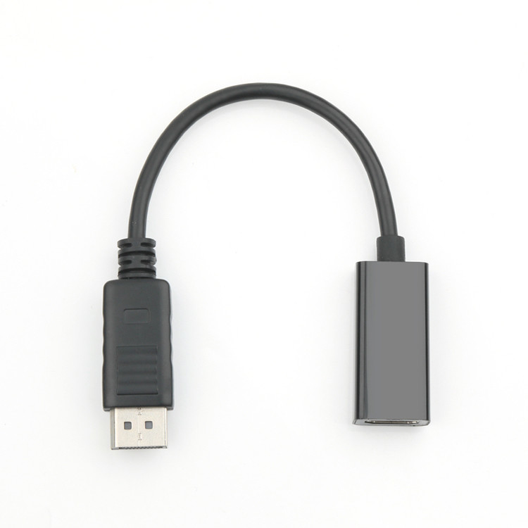 Adaptateur DP mâle à HDMI femelle Transmission de signal industriel HD, prise en charge 4K 8K